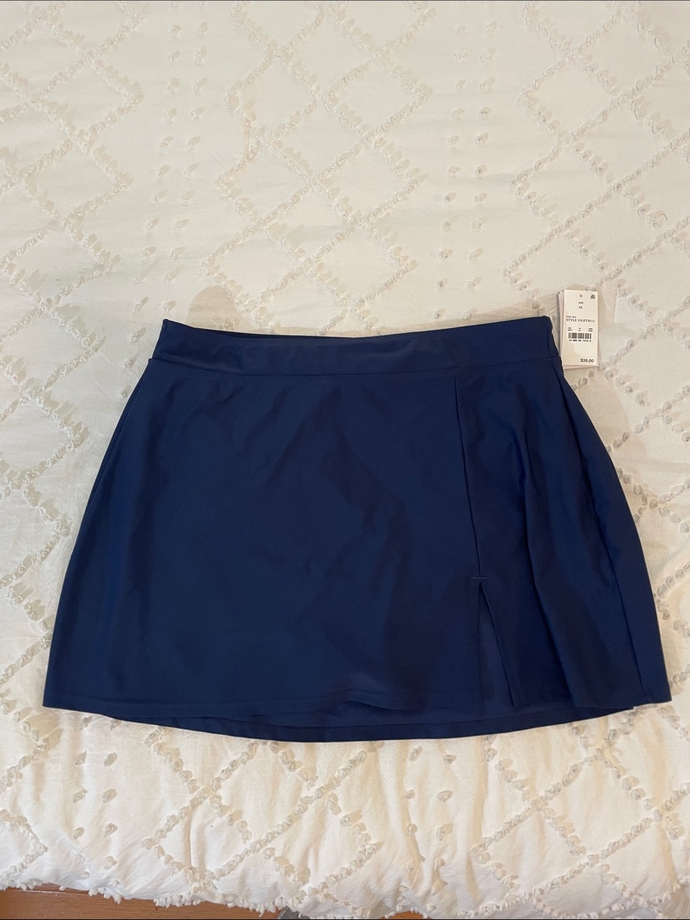 Lands' End Navy Blue Swim Skirt Bikini Bottom nwt